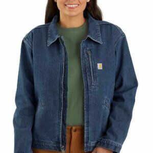 TAKE 50% OFF | Carhartt Women's Loose Fit Denim Detroit Jacket NWT